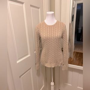 LL Bean Cable knit sweater